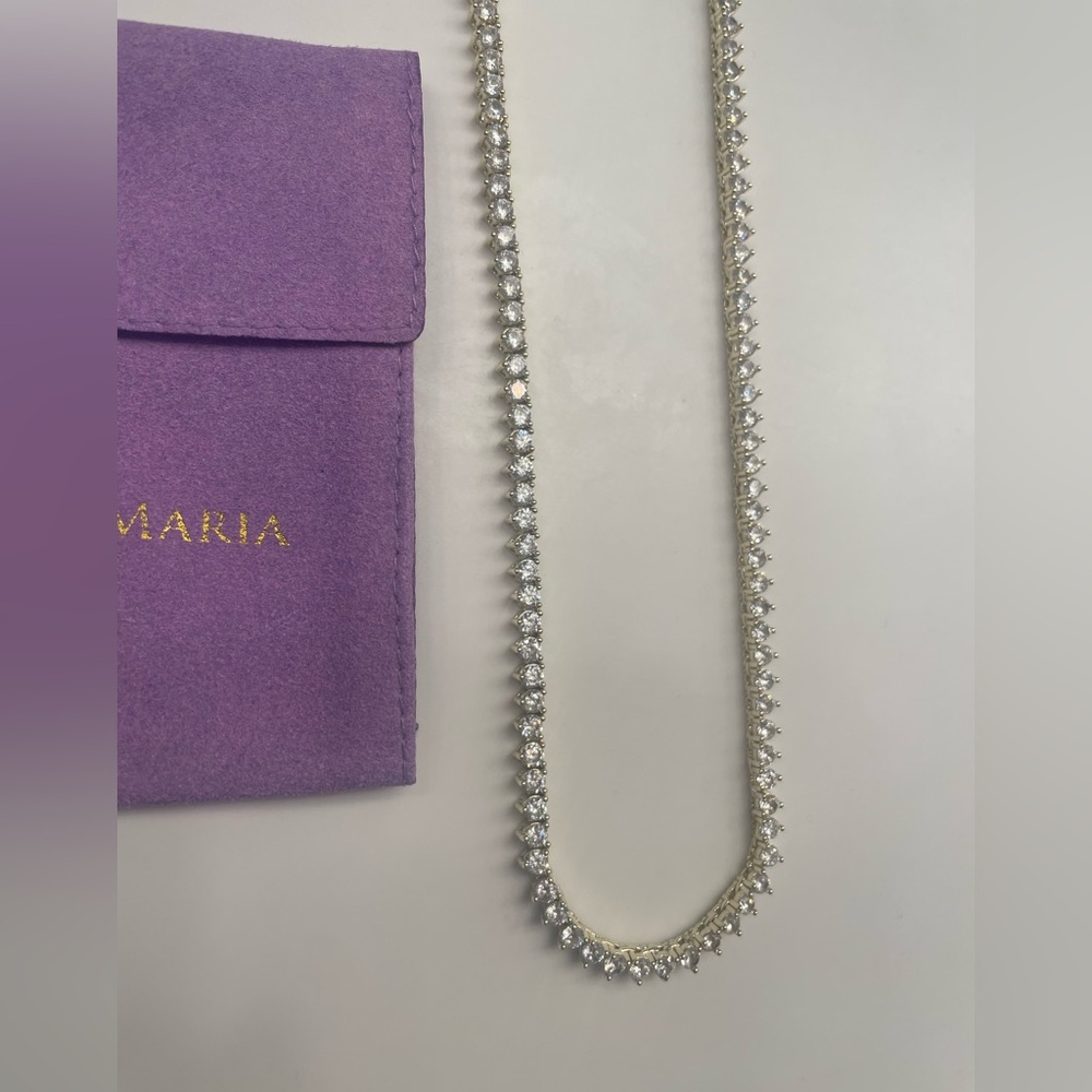 Melinda Maria Gold “Not Your Basic Tennis Necklace” - Picture 9 of 11